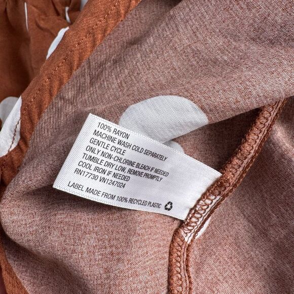 A NEW DAY polka dot maxi dress brown sz s womens - Picture 7 of 9